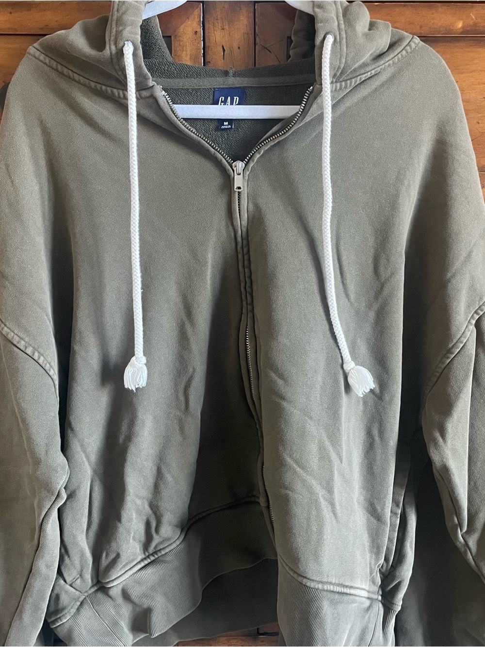 GAP Olive Green Lounge Set - Hoodie & Wide-Leg Pants - Picture 4 of 14